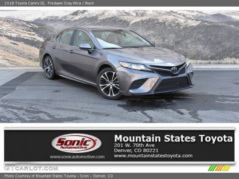 Predawn Gray Mica / Black 2018 Toyota Camry SE