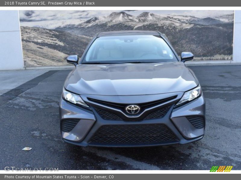 Predawn Gray Mica / Black 2018 Toyota Camry SE
