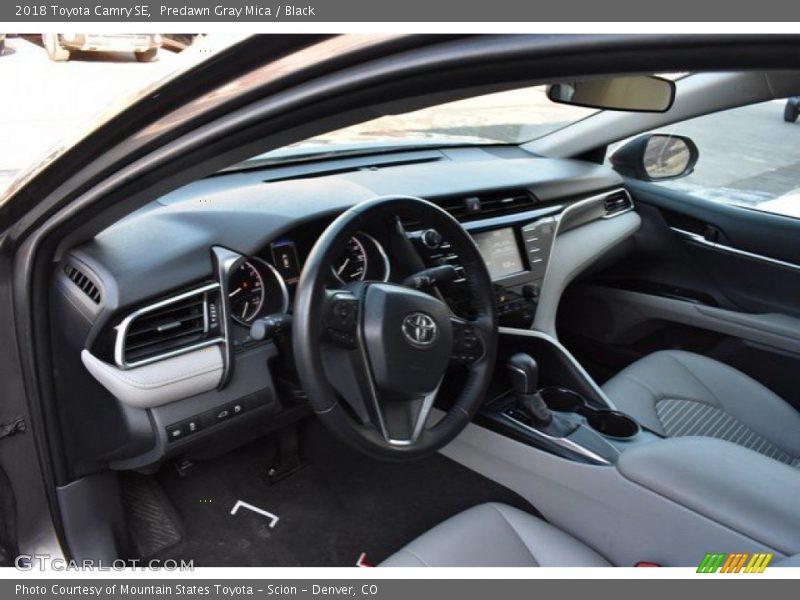 Predawn Gray Mica / Black 2018 Toyota Camry SE