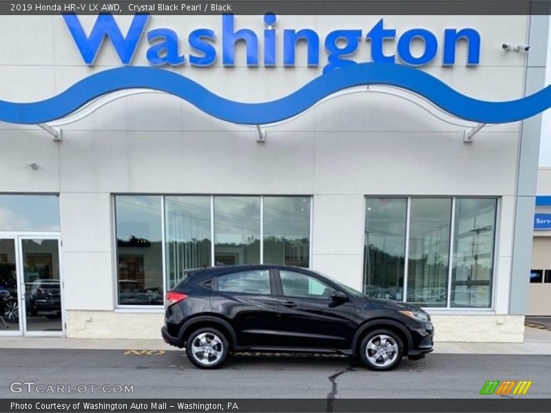 Crystal Black Pearl / Black 2019 Honda HR-V LX AWD