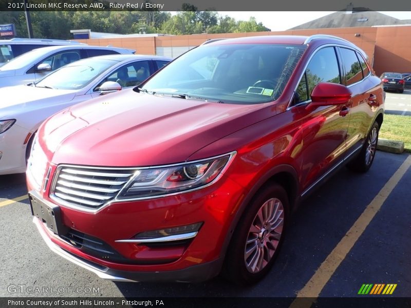 Ruby Red / Ebony 2017 Lincoln MKC Reserve AWD