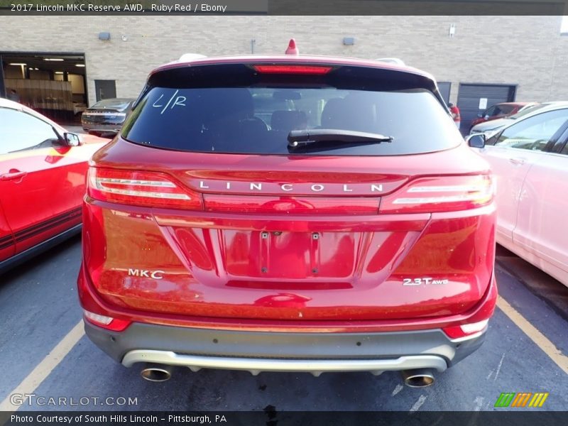 Ruby Red / Ebony 2017 Lincoln MKC Reserve AWD