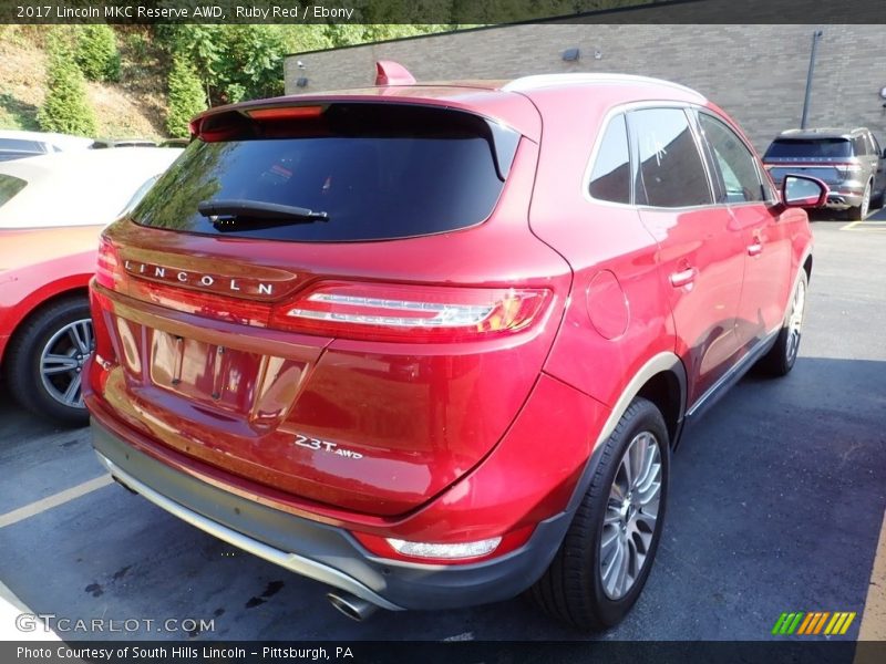 Ruby Red / Ebony 2017 Lincoln MKC Reserve AWD