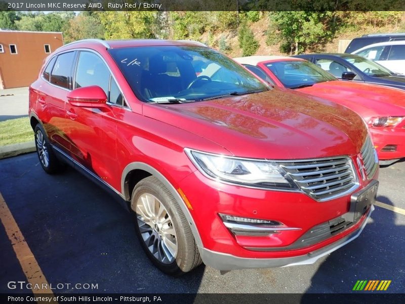 Ruby Red / Ebony 2017 Lincoln MKC Reserve AWD