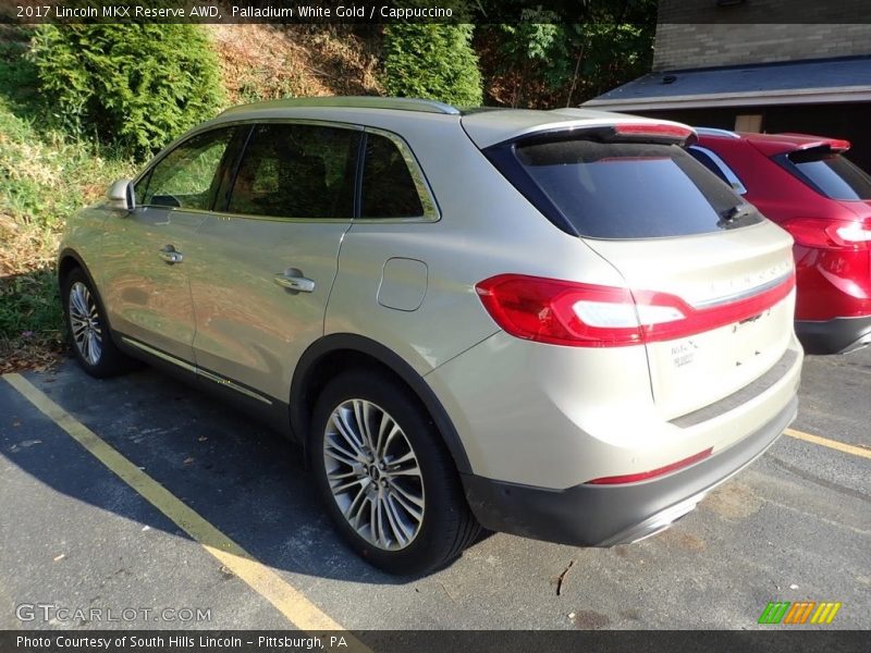 Palladium White Gold / Cappuccino 2017 Lincoln MKX Reserve AWD