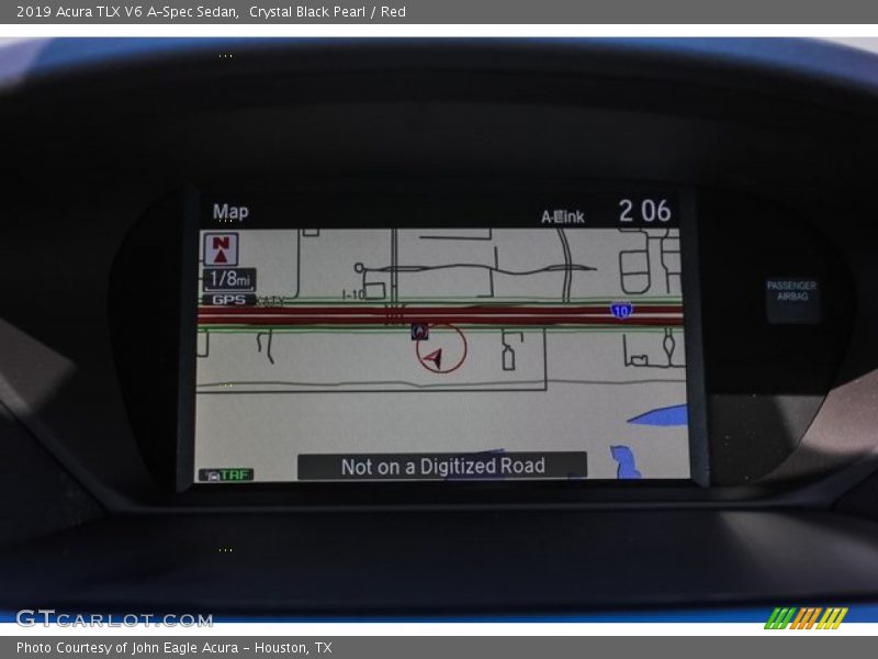 Crystal Black Pearl / Red 2019 Acura TLX V6 A-Spec Sedan