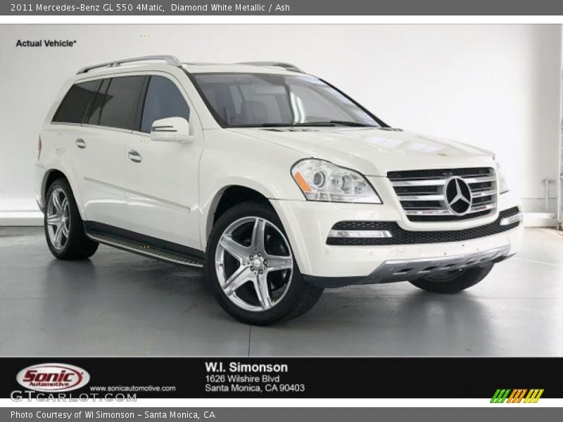 Diamond White Metallic / Ash 2011 Mercedes-Benz GL 550 4Matic