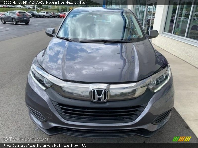 Modern Steel Metallic / Black 2019 Honda HR-V LX AWD