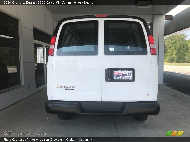 Summit White / Neutral 2020 Chevrolet Express 2500 Cargo WT