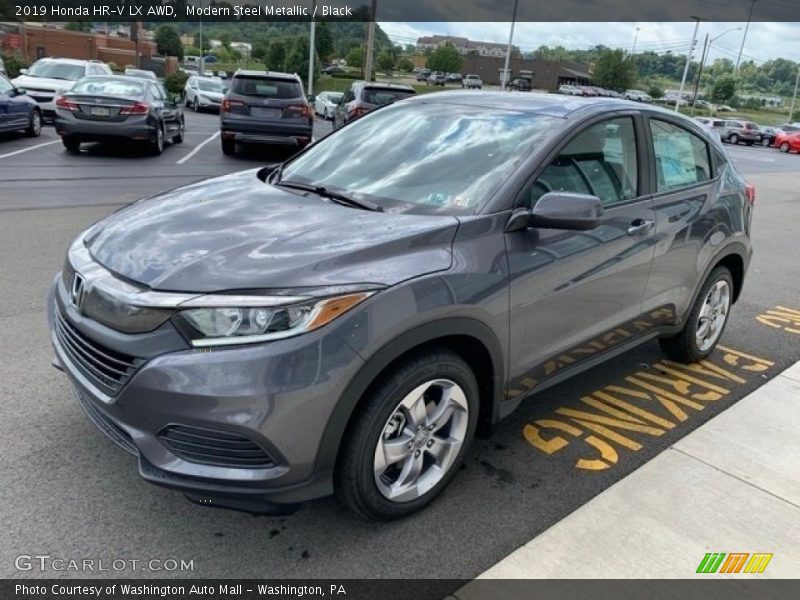 Modern Steel Metallic / Black 2019 Honda HR-V LX AWD