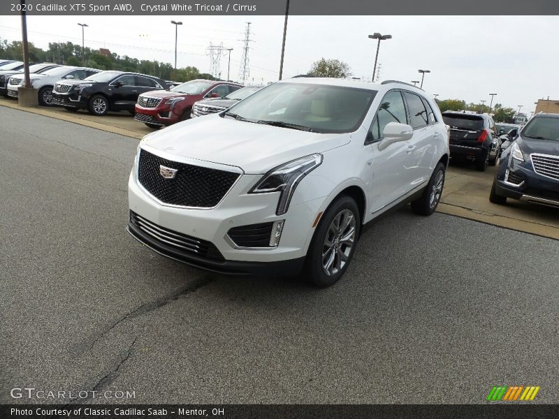 Crystal White Tricoat / Cirrus 2020 Cadillac XT5 Sport AWD