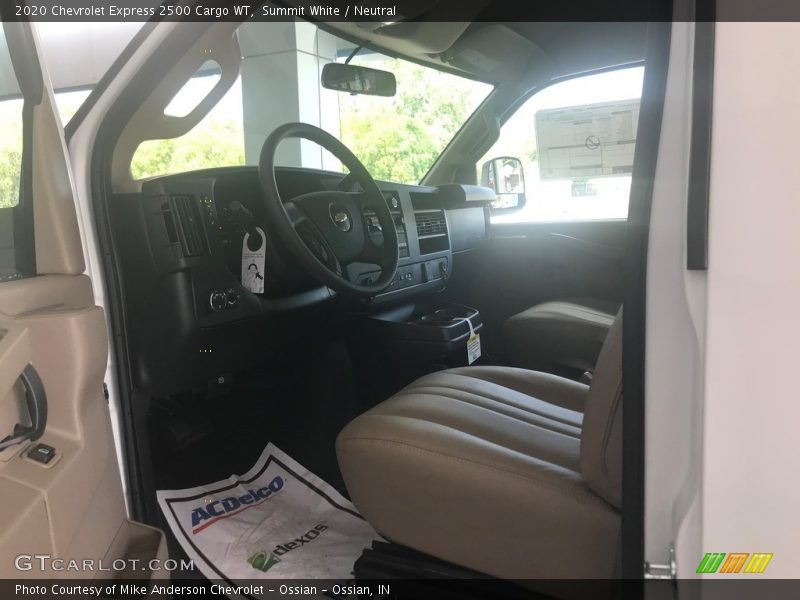 Front Seat of 2020 Express 2500 Cargo WT