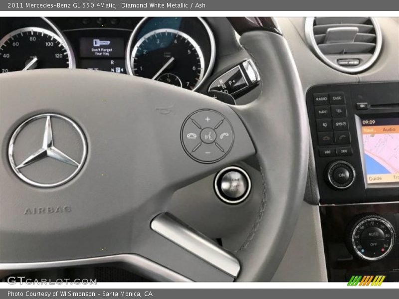 Diamond White Metallic / Ash 2011 Mercedes-Benz GL 550 4Matic