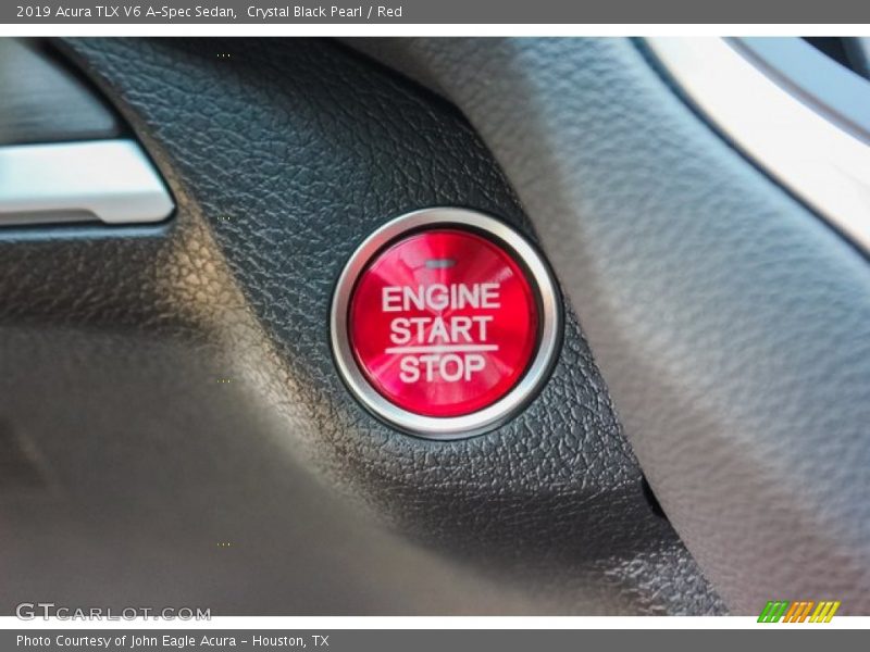 Crystal Black Pearl / Red 2019 Acura TLX V6 A-Spec Sedan
