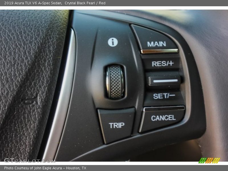 Crystal Black Pearl / Red 2019 Acura TLX V6 A-Spec Sedan