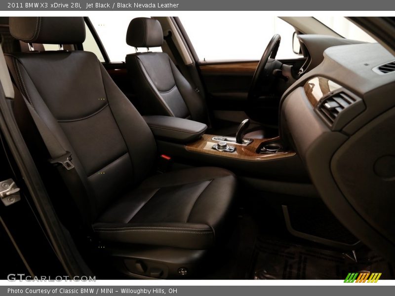 Jet Black / Black Nevada Leather 2011 BMW X3 xDrive 28i