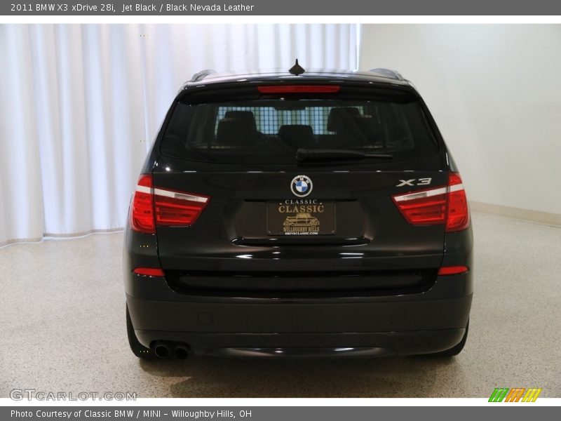 Jet Black / Black Nevada Leather 2011 BMW X3 xDrive 28i