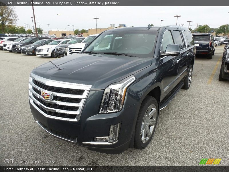 Shadow Metallic / Jet Black 2020 Cadillac Escalade ESV Luxury 4WD