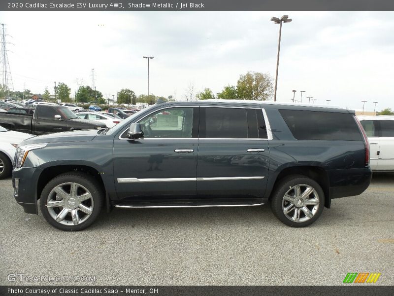 Shadow Metallic / Jet Black 2020 Cadillac Escalade ESV Luxury 4WD