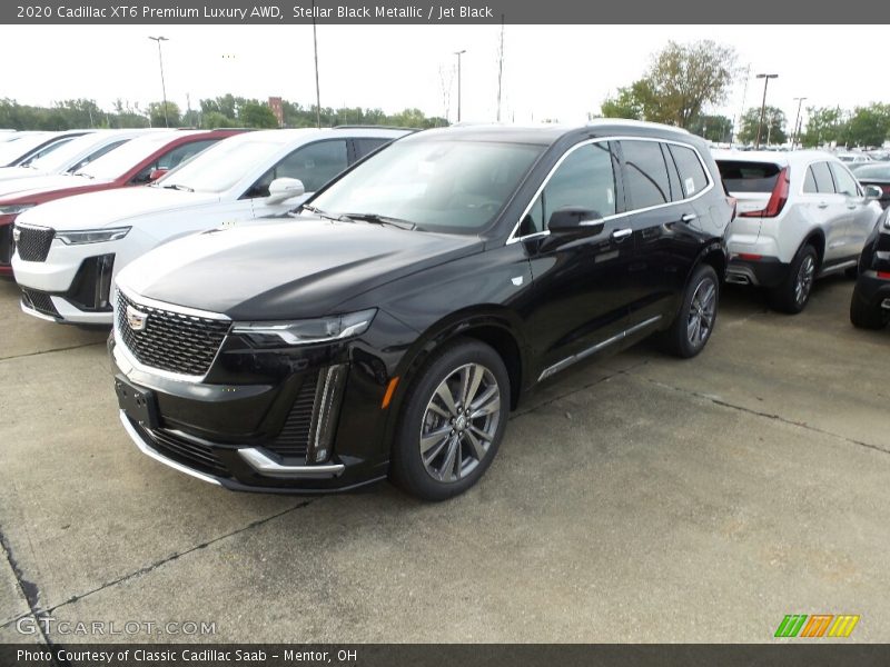 Stellar Black Metallic / Jet Black 2020 Cadillac XT6 Premium Luxury AWD