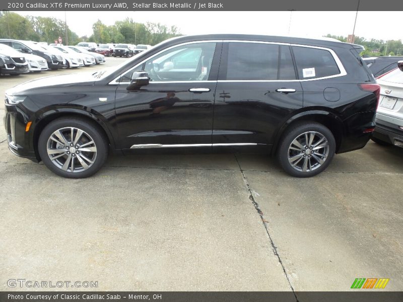 Stellar Black Metallic / Jet Black 2020 Cadillac XT6 Premium Luxury AWD