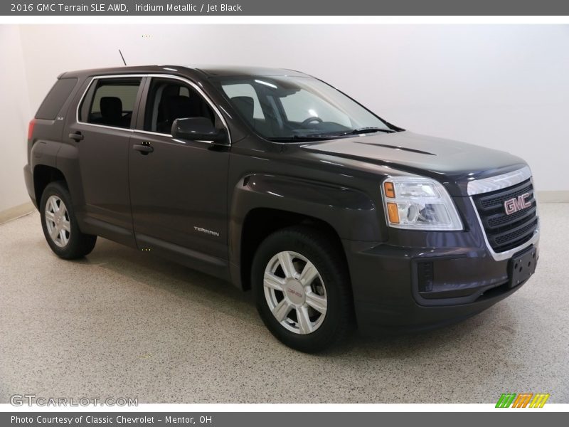 Iridium Metallic / Jet Black 2016 GMC Terrain SLE AWD