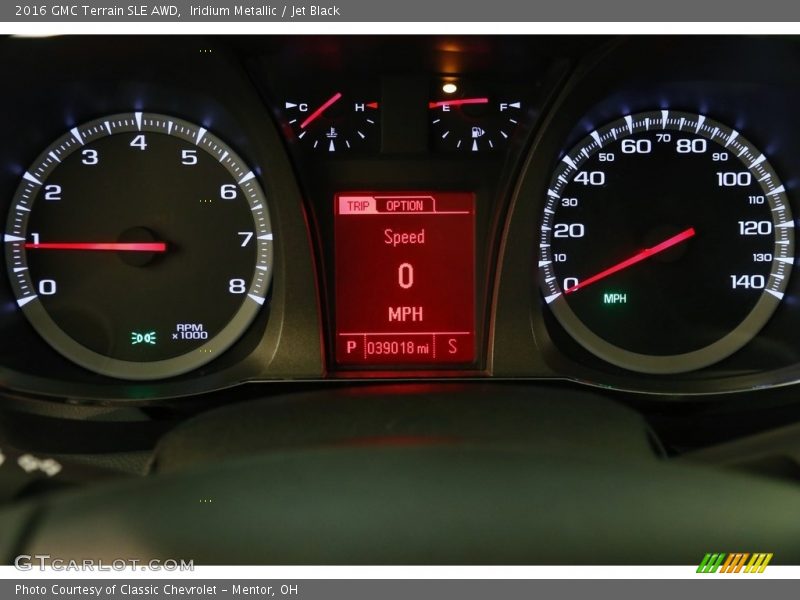 Iridium Metallic / Jet Black 2016 GMC Terrain SLE AWD