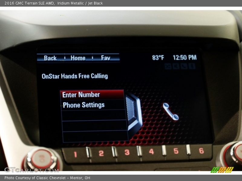Iridium Metallic / Jet Black 2016 GMC Terrain SLE AWD