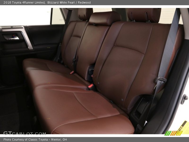 Blizzard White Pearl / Redwood 2018 Toyota 4Runner Limited