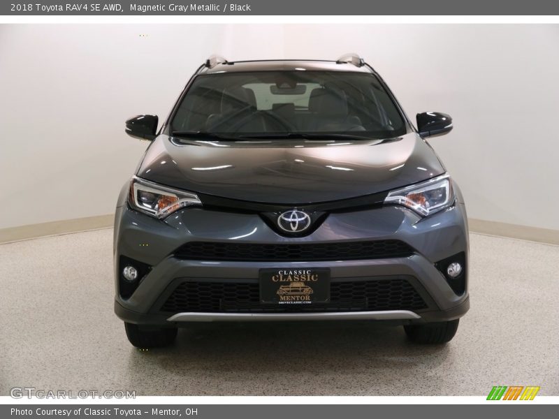 Magnetic Gray Metallic / Black 2018 Toyota RAV4 SE AWD