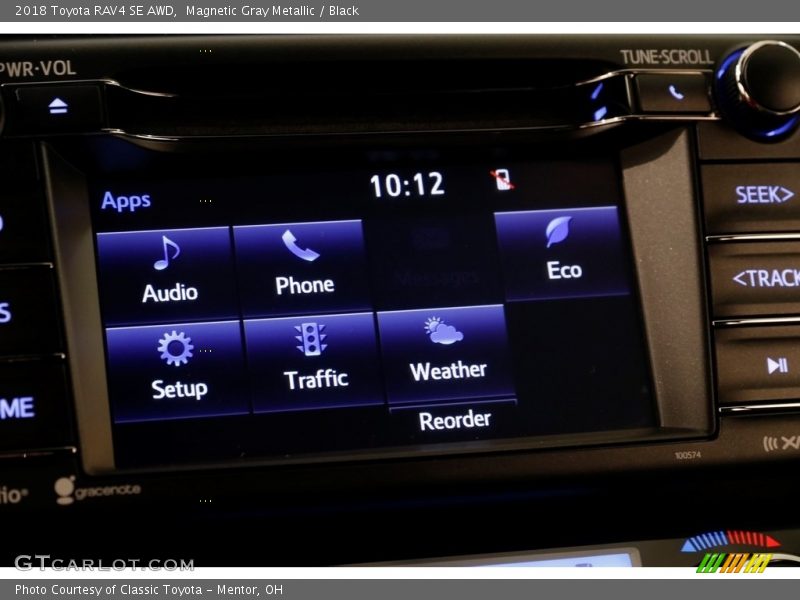 Magnetic Gray Metallic / Black 2018 Toyota RAV4 SE AWD