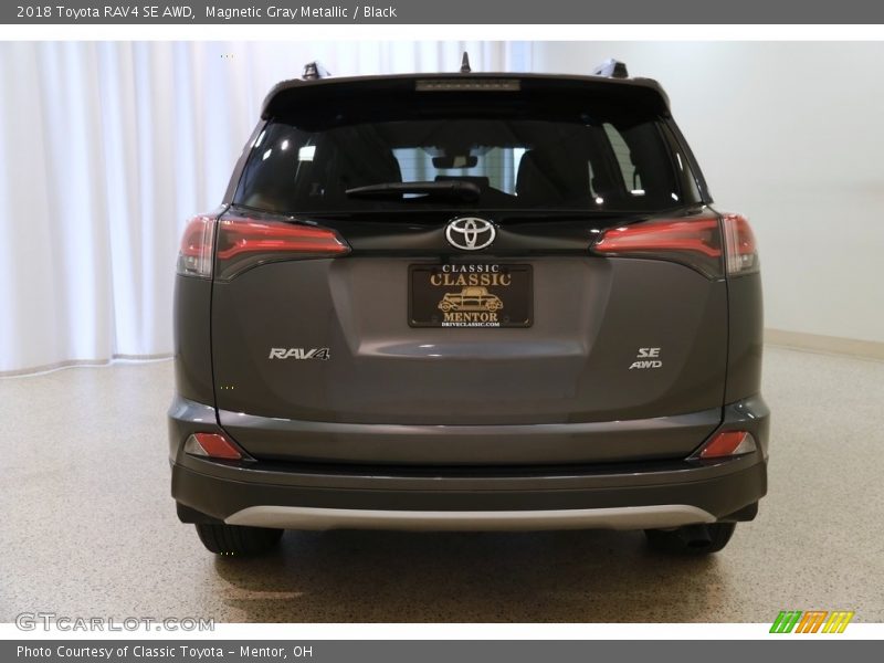 Magnetic Gray Metallic / Black 2018 Toyota RAV4 SE AWD