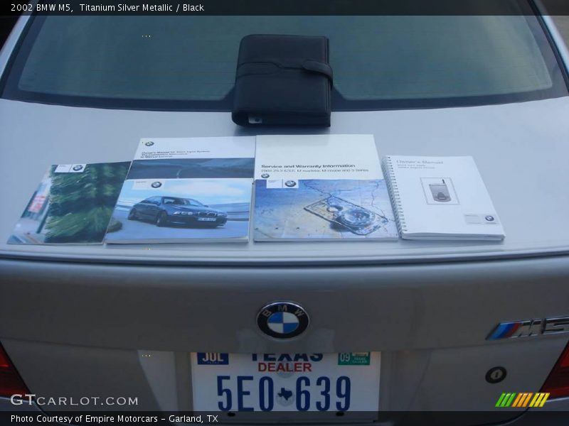 Titanium Silver Metallic / Black 2002 BMW M5
