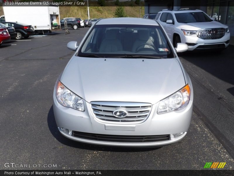 Liquid Silver / Gray 2010 Hyundai Elantra GLS