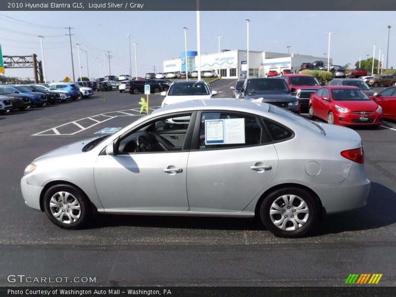 Liquid Silver / Gray 2010 Hyundai Elantra GLS