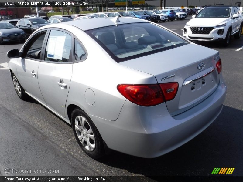 Liquid Silver / Gray 2010 Hyundai Elantra GLS