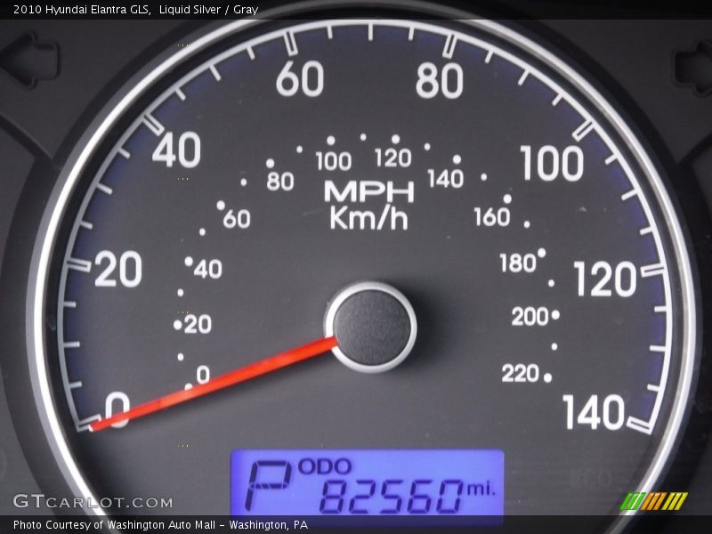 Liquid Silver / Gray 2010 Hyundai Elantra GLS