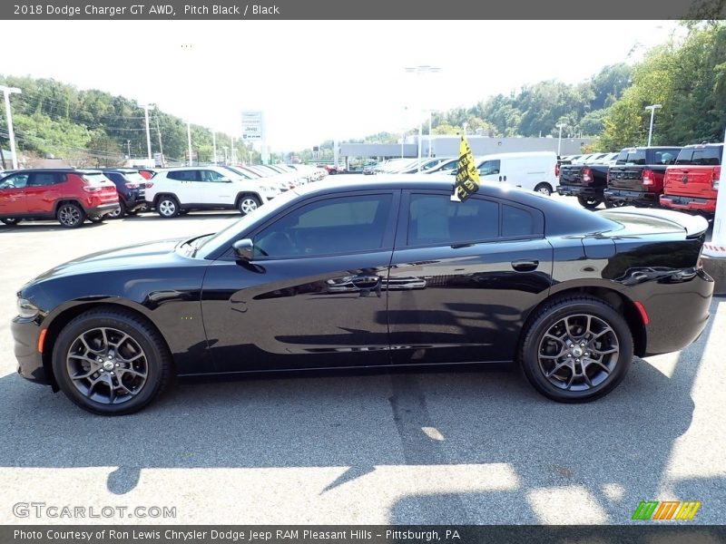 Pitch Black / Black 2018 Dodge Charger GT AWD