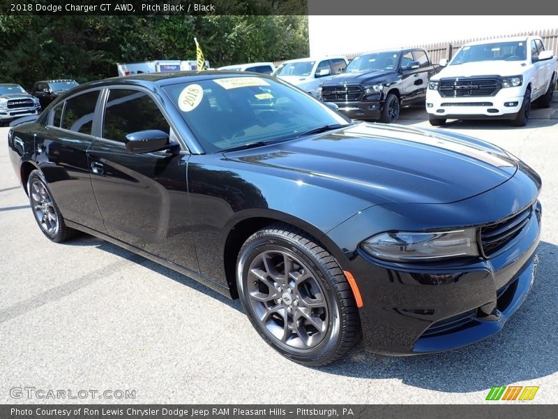 Pitch Black / Black 2018 Dodge Charger GT AWD