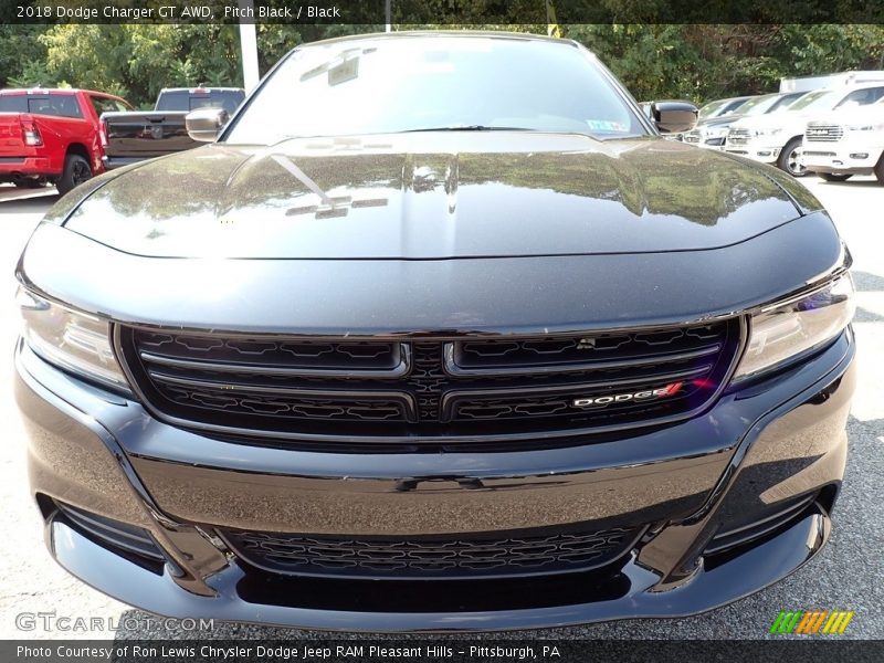 Pitch Black / Black 2018 Dodge Charger GT AWD