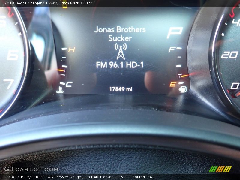 Pitch Black / Black 2018 Dodge Charger GT AWD
