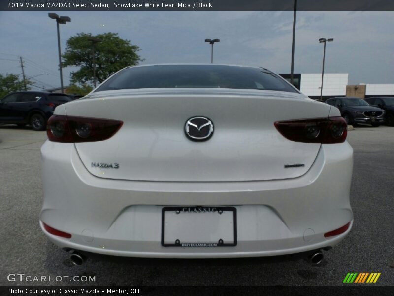 Snowflake White Pearl Mica / Black 2019 Mazda MAZDA3 Select Sedan