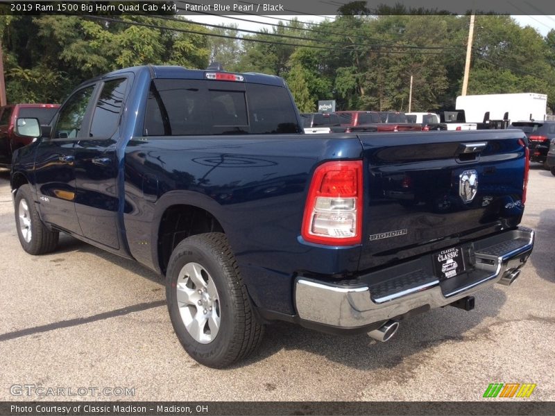 Patriot Blue Pearl / Black 2019 Ram 1500 Big Horn Quad Cab 4x4