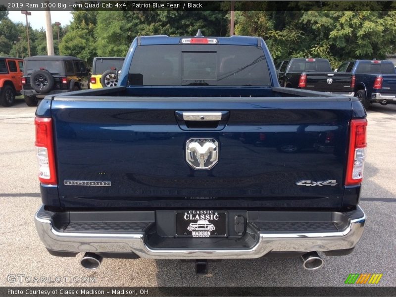 Patriot Blue Pearl / Black 2019 Ram 1500 Big Horn Quad Cab 4x4