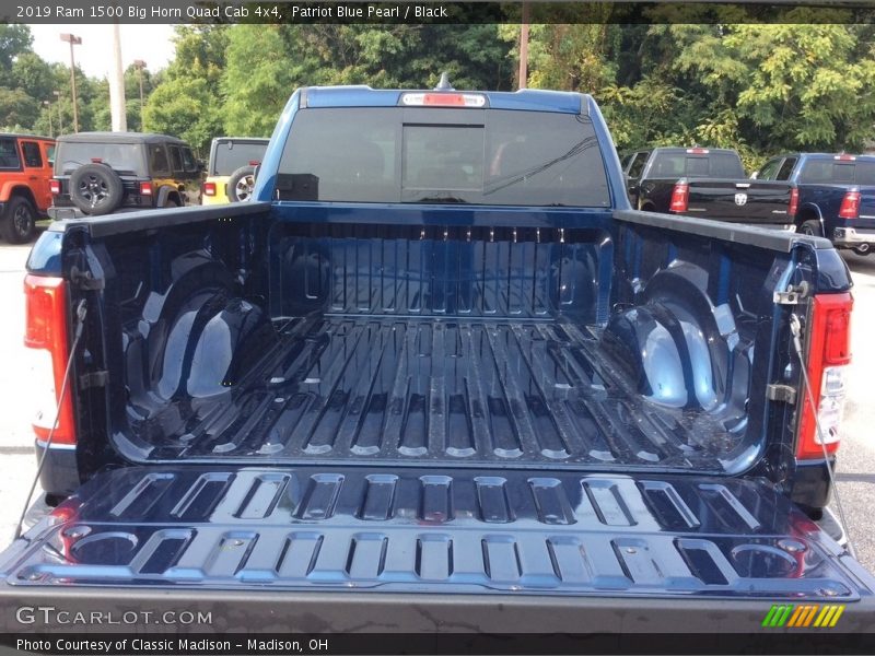 Patriot Blue Pearl / Black 2019 Ram 1500 Big Horn Quad Cab 4x4