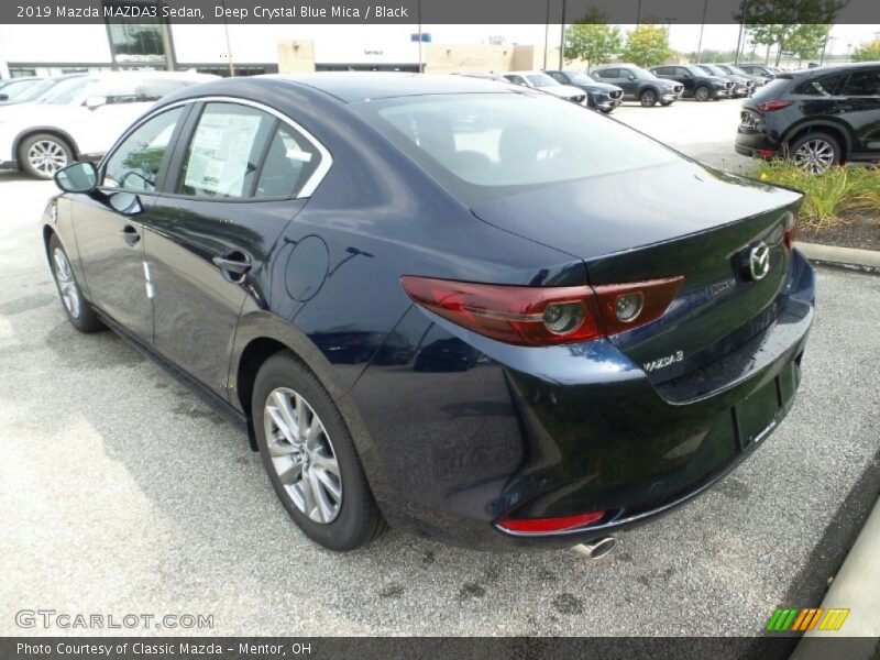 Deep Crystal Blue Mica / Black 2019 Mazda MAZDA3 Sedan