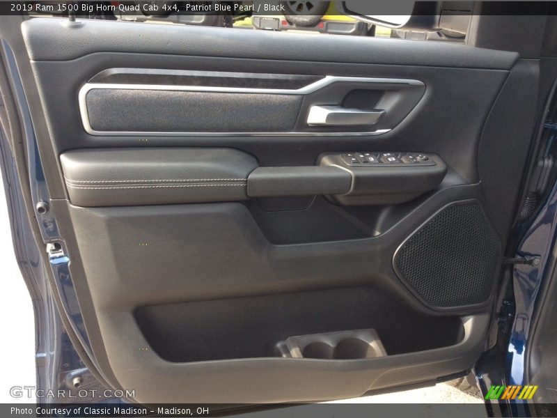 Patriot Blue Pearl / Black 2019 Ram 1500 Big Horn Quad Cab 4x4