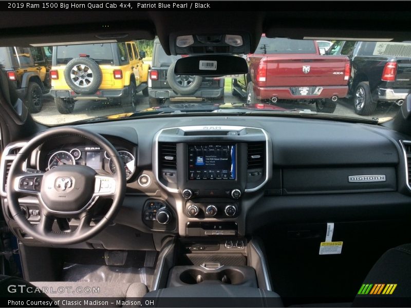 Patriot Blue Pearl / Black 2019 Ram 1500 Big Horn Quad Cab 4x4