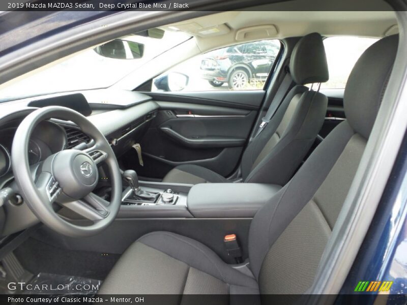 Deep Crystal Blue Mica / Black 2019 Mazda MAZDA3 Sedan