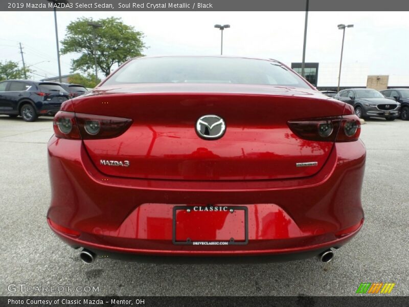 Soul Red Crystal Metallic / Black 2019 Mazda MAZDA3 Select Sedan